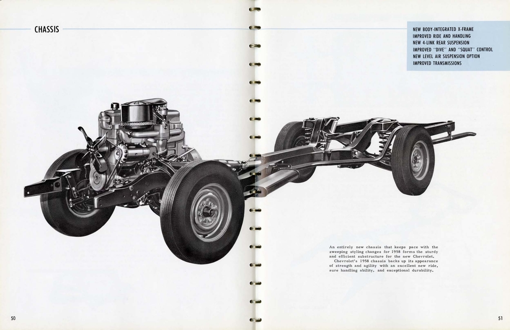 1958 Chevrolet Engineering Features Booklet Page 44